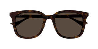 Gucci GG1498SK men Havana Squared Sunglasses