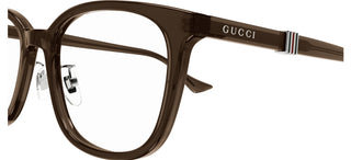 Gucci GG1500OK men Brown Squared Eyeglasses