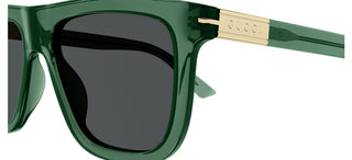 Gucci GG1502S men Green Squared Sunglasses