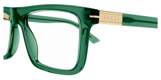 Gucci GG1504O men Green Squared Eyeglasses