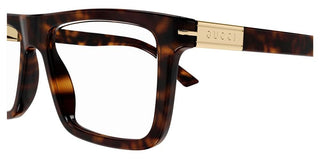 Gucci GG1504O men Havana Squared Eyeglasses