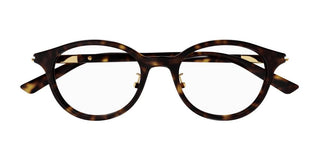 Gucci Gg1507oj Men Havana Round Eyeglasses