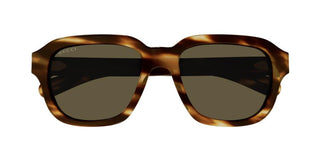 Gucci GG1508S men Havana Squared Sunglasses