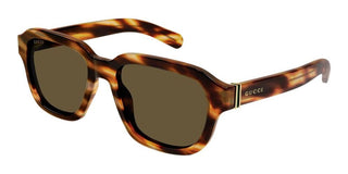 Gucci GG1508S men Havana Squared Sunglasses