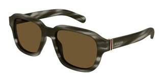 Gucci GG1508S men Havana Squared Sunglasses