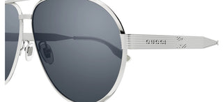 Gucci GG1513S men Silver Pilot Sunglasses