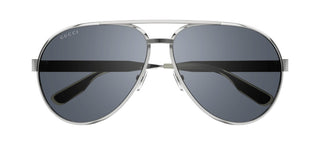 Gucci GG1513S men Silver Pilot Sunglasses