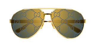 Gucci GG1513S men Gold Pilot Sunglasses