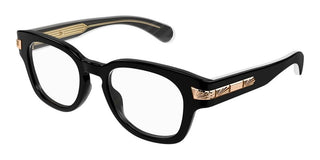 Gucci GG1518O men Black Round Eyeglasses