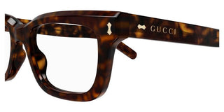 Gucci GG1522O women Havana Squared Eyeglasses