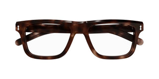 Gucci GG1525O men Havana Squared Eyeglasses