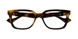 Gucci GG1537OK women Havana Squared Eyeglasses