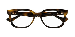 Gucci GG1537OK women Havana Squared Eyeglasses