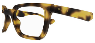 Gucci GG1539O men Yellow Squared Eyeglasses