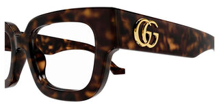 Gucci GG1548O women Havana Squared Eyeglasses