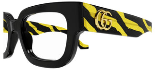 Gucci GG1548O women Yellow Squared Eyeglasses