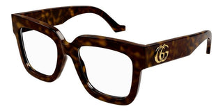 Gucci Gg1549o Women Havana Squared Eyeglasses