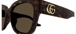 Gucci GG1550SK women Havana Squared Sunglasses