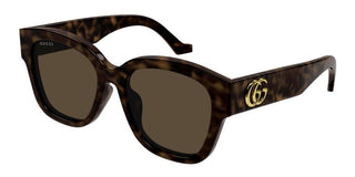 Gucci GG1550SK women Havana Squared Sunglasses