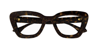 Gucci Gg1555o Women Havana Cat Eye Eyeglasses