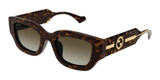 Gucci GG1558SK women Havana Geometric Sunglasses