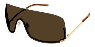 Gucci GG1560S unisex Gold Shield Sunglasses