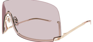 Gucci GG1560S unisex Gold Shield Sunglasses