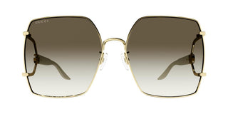 Gucci GG1562S women Gold Oversize Sunglasses