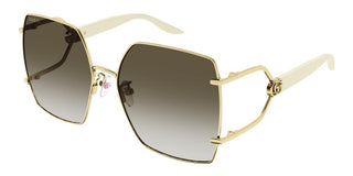 Gucci GG1562S women Gold Oversize Sunglasses