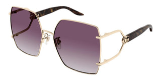 Gucci GG1564SA women Gold Oversize Sunglasses