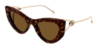 Gucci GG1565S women Gold Cat Eye Sunglasses