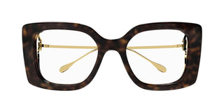 Gucci Gg1567o Women Havana Butterfly Eyeglasses