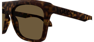 Gucci GG1570S men Havana Squared Sunglasses