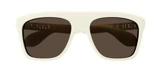 Gucci GG1570S men White Squared Sunglasses