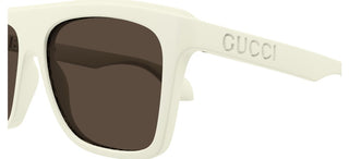 Gucci GG1570S men White Squared Sunglasses