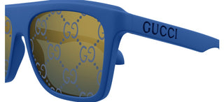 Gucci GG1570S men Blue Squared Sunglasses