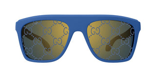 Gucci GG1570S men Blue Squared Sunglasses