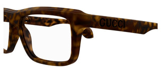 Gucci GG1572O men Havana Squared Eyeglasses