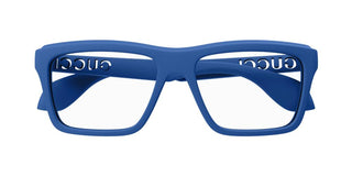 Gucci GG1573O men Blue Squared Eyeglasses