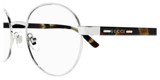 Gucci Gg1585o Men Silver Round Eyeglasses