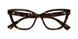 Gucci Gg1589o Women Havana Butterfly Eyeglasses