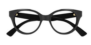 Gucci Gg1590o Women Black Round Eyeglasses