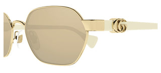 Gucci Gg1593s Women Gold Geometric Sunglasses