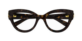 Gucci Gg1598o Women Havana Cat Eye Eyeglasses