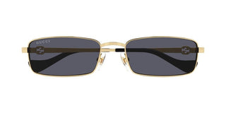 Gucci Gg1600s Women Gold Squared Sunglasses