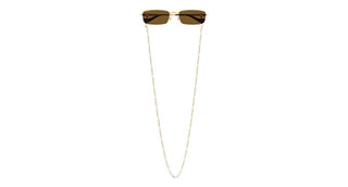 Gucci Gg1600s Women Gold Squared Sunglasses