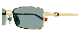 Gucci Gg1600s Women Gold Squared Sunglasses