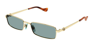 Gucci Gg1600s Women Gold Squared Sunglasses