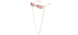 Gucci Gg1600s Women Gold Squared Sunglasses