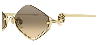 Gucci Gg1604s Women Gold Geometric Sunglasses